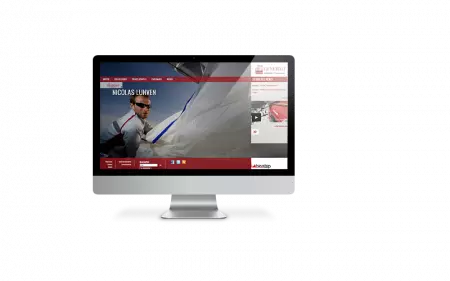 Site internet de sport, l'exemple du skipper Nicolas Lunven (version 1)