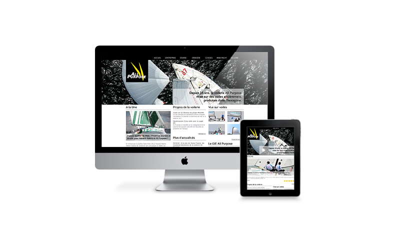 Le site de la voilerie All Purpose