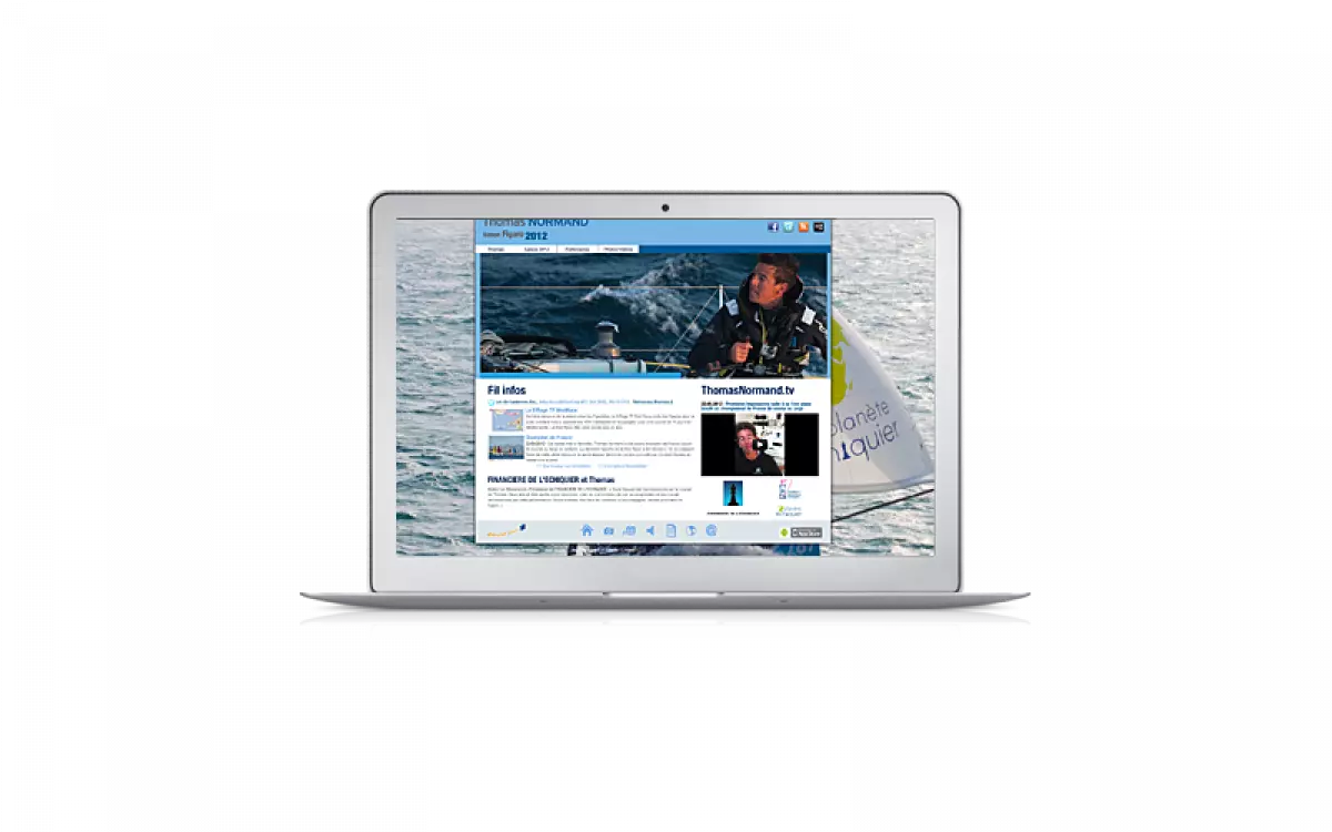 Evolutions du site web de Thomas Normand