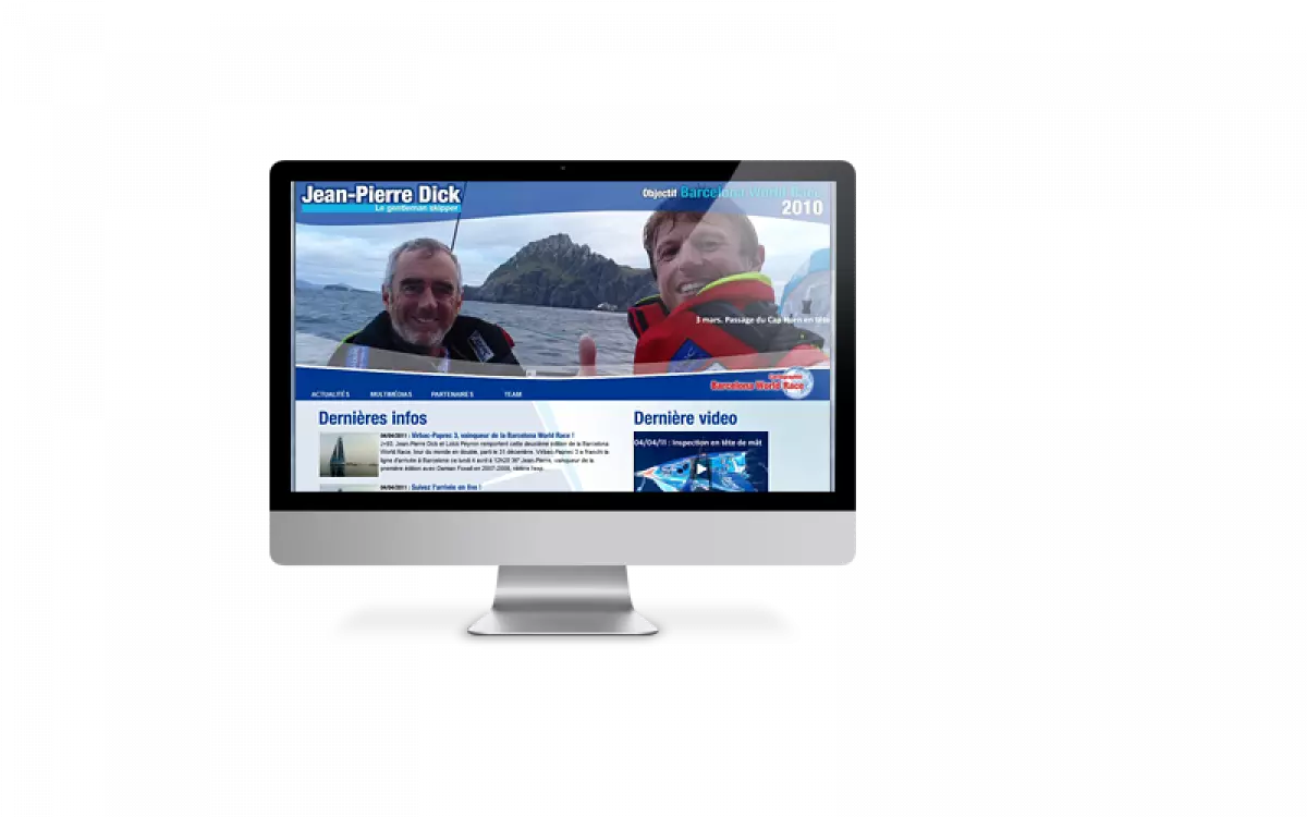 Jean-Pierre Dick et Loïck Peyron vainqueurs de la Barcelona World Race
