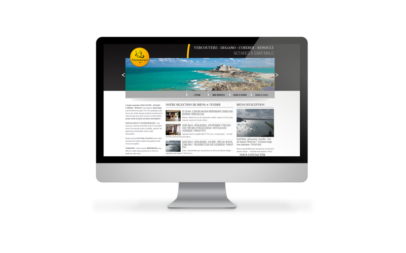 Refonte du site de l'étude notariale VDCR