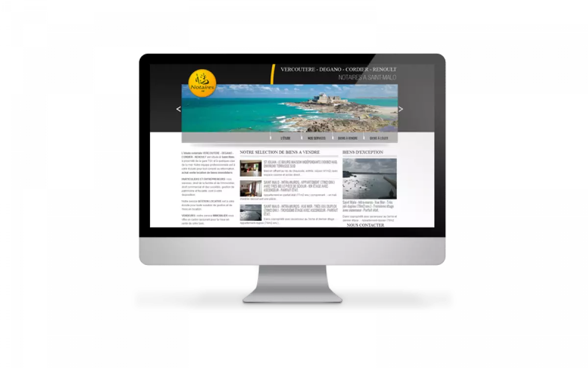 Refonte du site de l'étude notariale VDCR