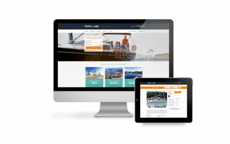Vents de Mer (Redon) - Site internet e-business de location de voiliers