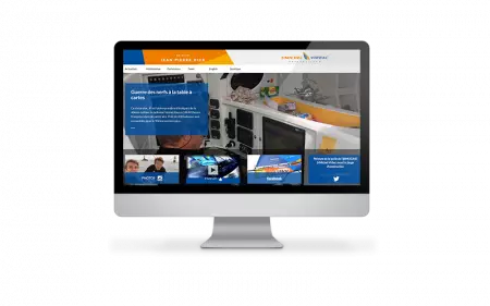 Nouveau web design pour le site internet du skipper Jean-Pierre Dick