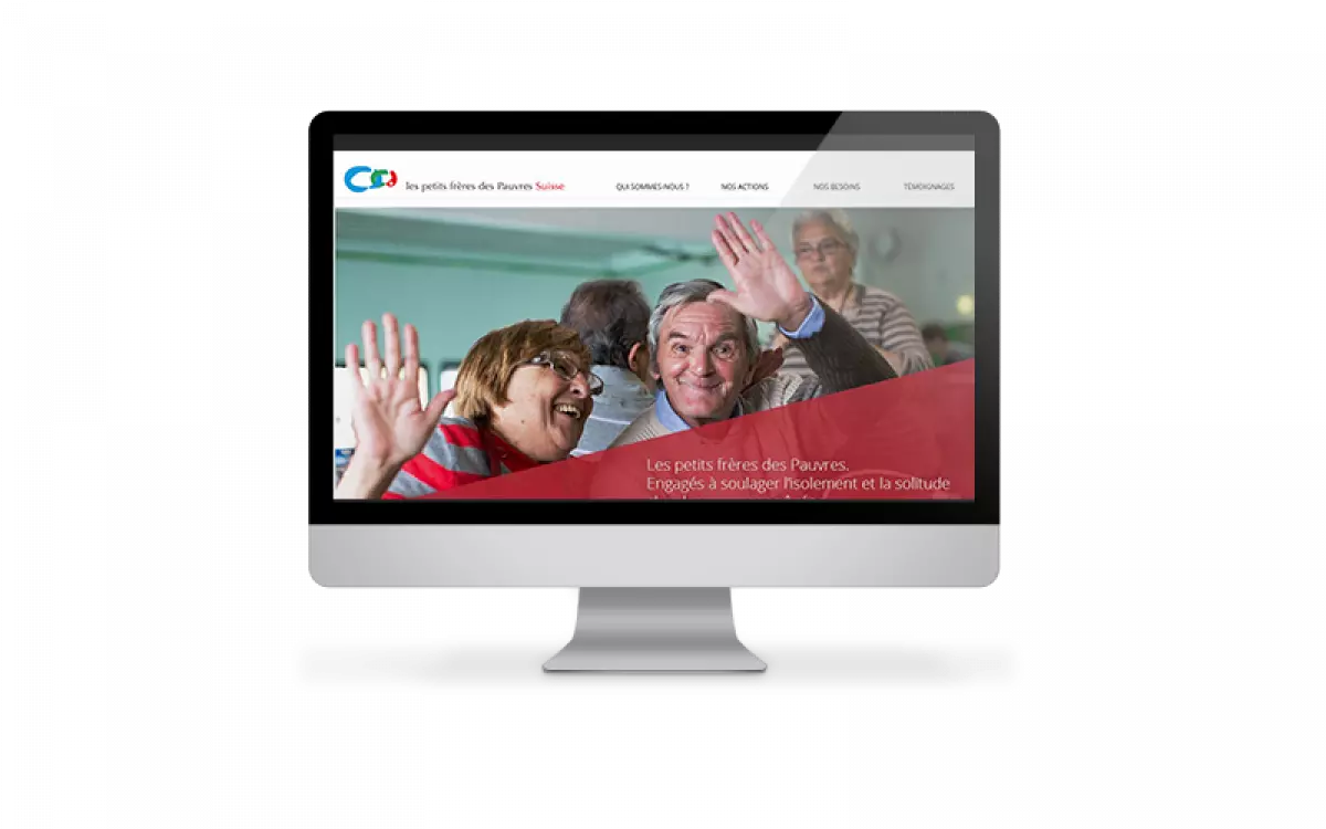 Le site internet des petits frères des Pauvres en Suisse