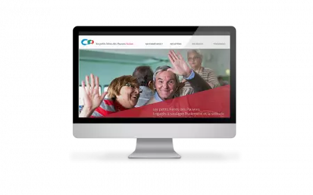 Le site internet des petits frères des Pauvres en Suisse