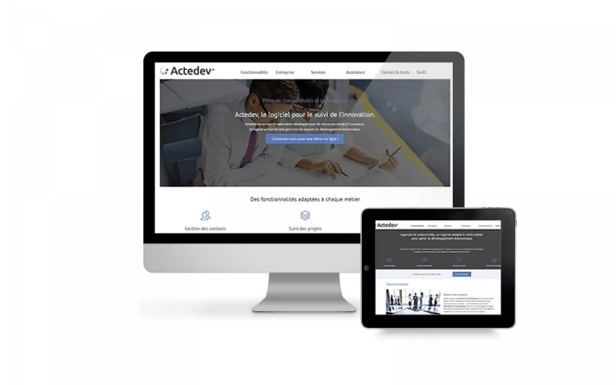 Nouveaux sites et nouveau logo pour la société éditrice de logiciels Actedev