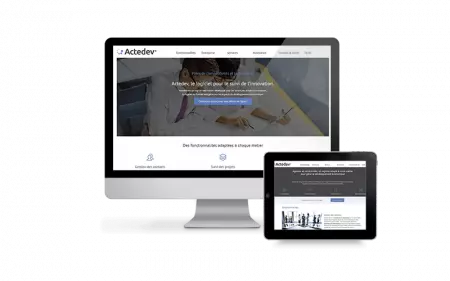 Nouveaux sites et nouveau logo pour la société éditrice de logiciels Actedev