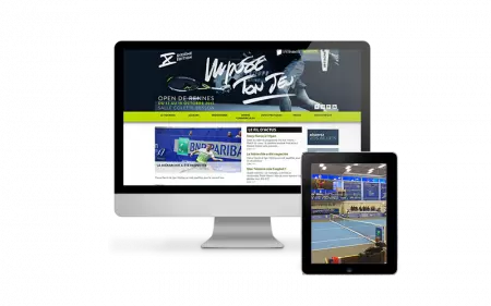 Dix années de partenariat web entre Versio et l'Open de tennis de Rennes