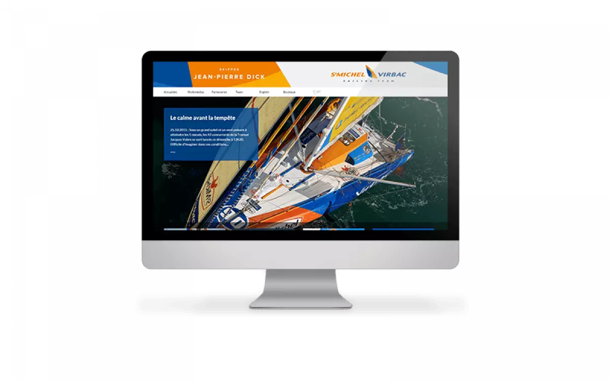 Après le tennis, la voile !! Les sites internet de 2 skippers en Class Imoca