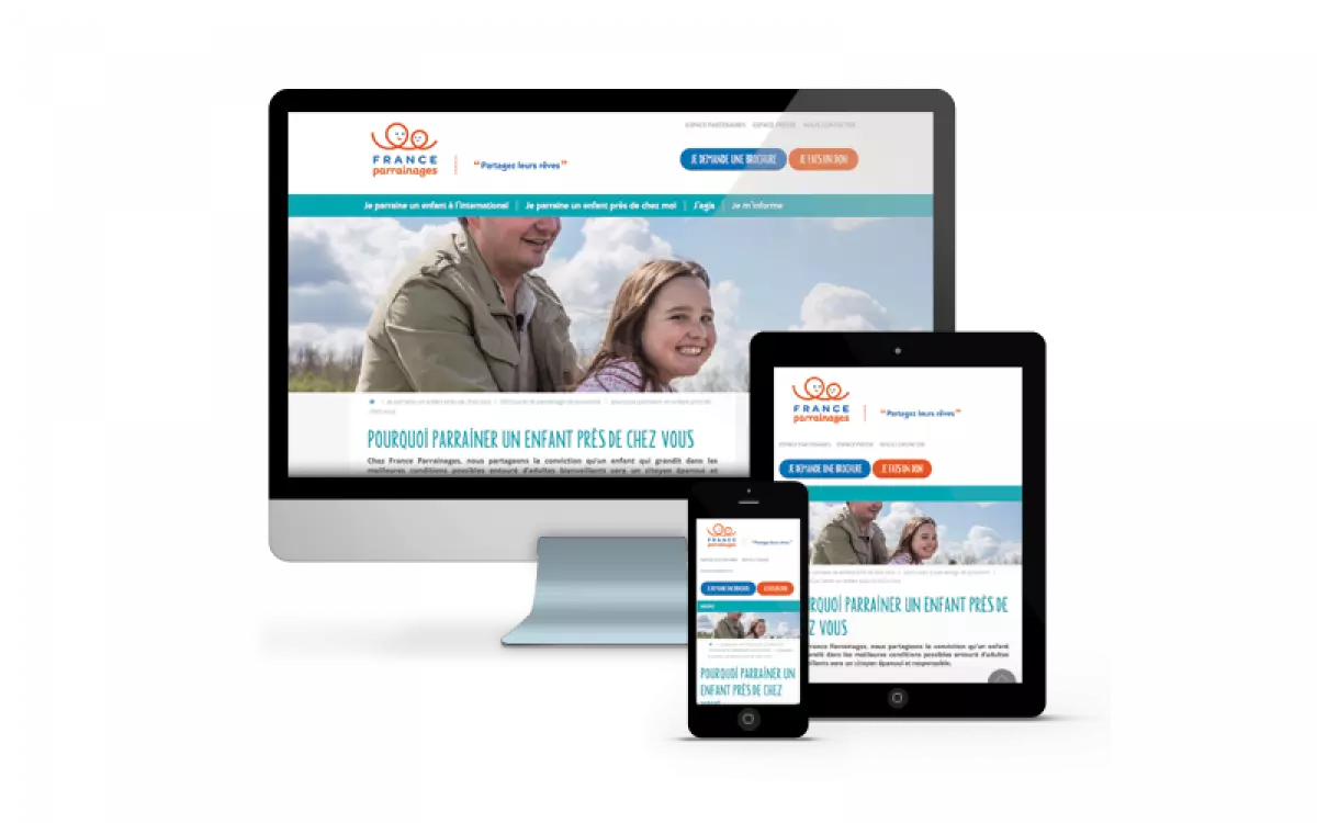 Site web de l'association France-Parrainages