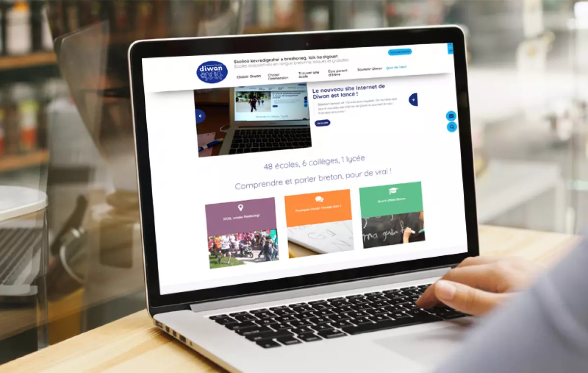 Réalisation du site internet du réseau des écoles Diwan