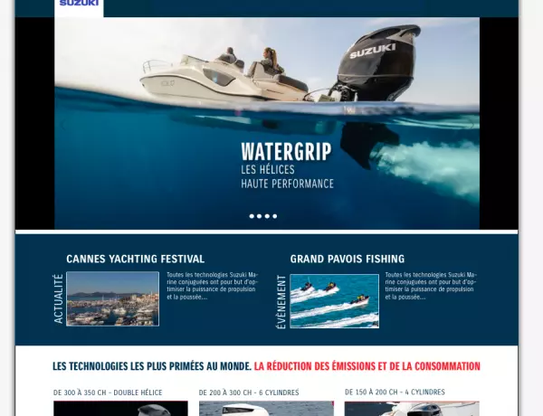 Création site internet de Suzuki-Marine France, Paris
