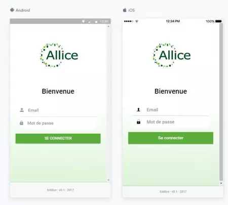 Allice (Paris) - Internet Extranet - Application mobile de type PWA (Progressive Web App)