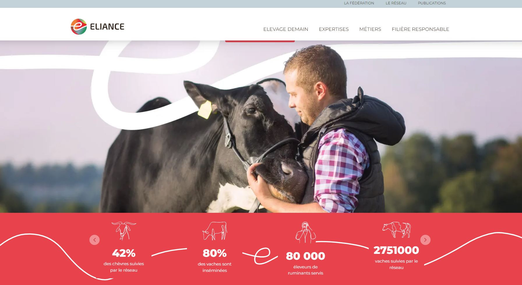 Avis client pour la réalisation du site internet de la fédération Eliance