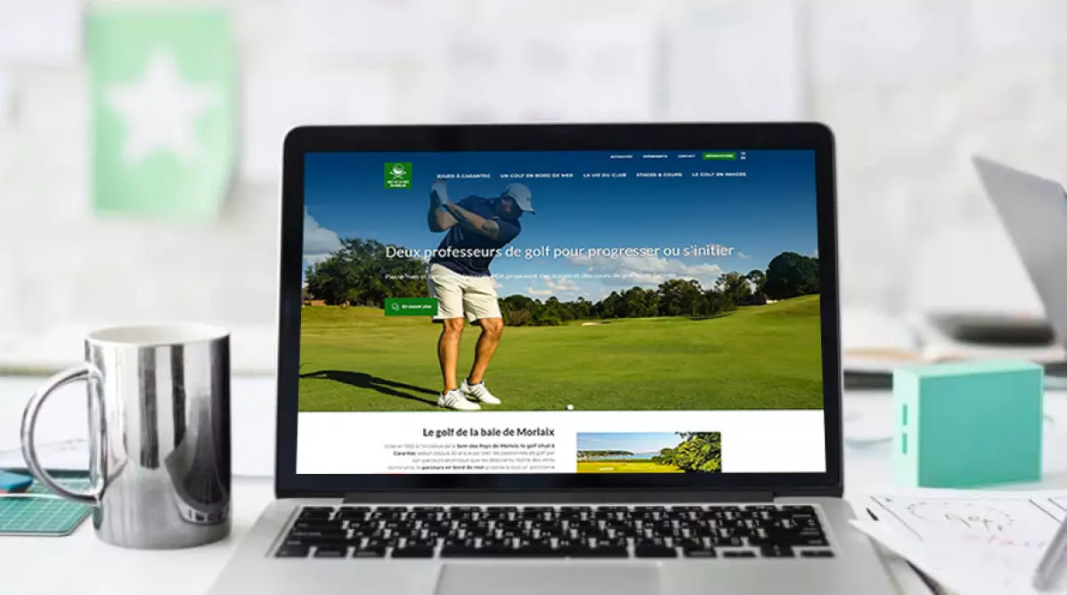 Réalisation du site internet du Golf de la Baie de Morlaix