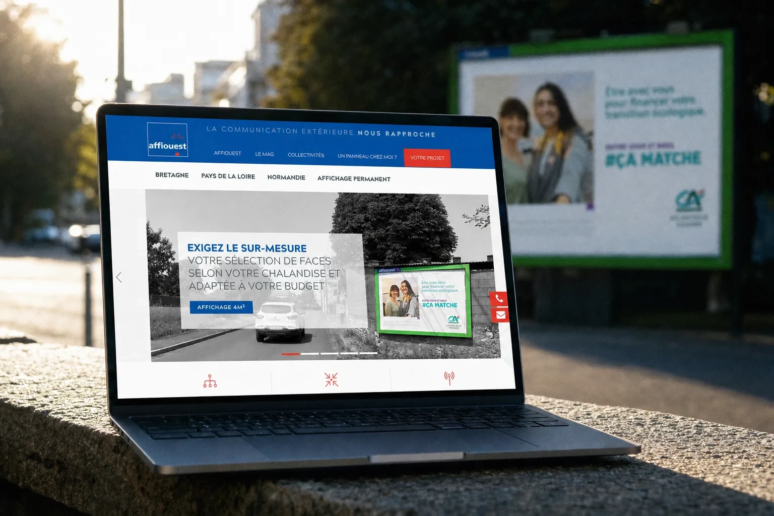 Le site internet Affiouest