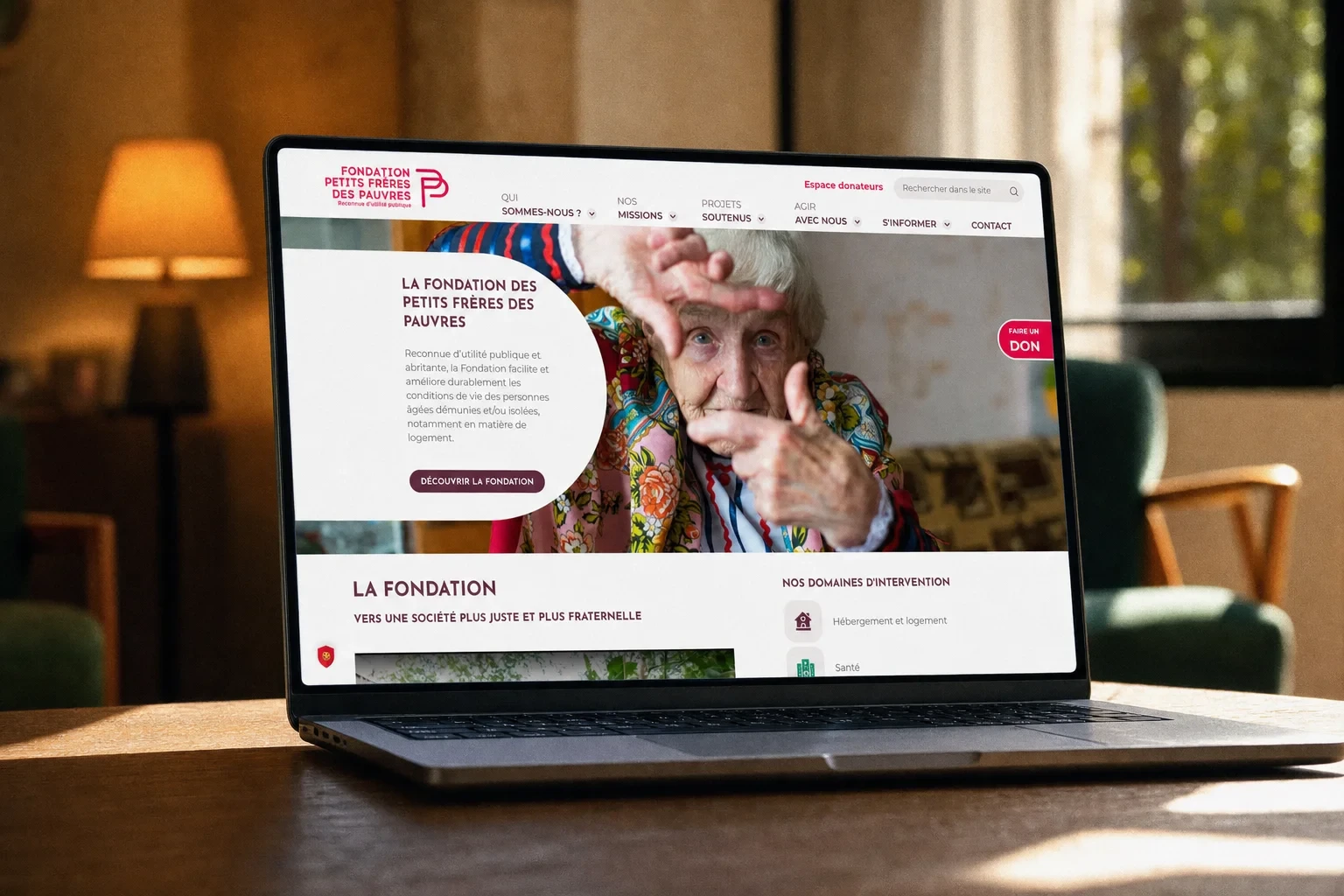 Refonte du site internet de la Fondation des Petits Frères des Pauvres