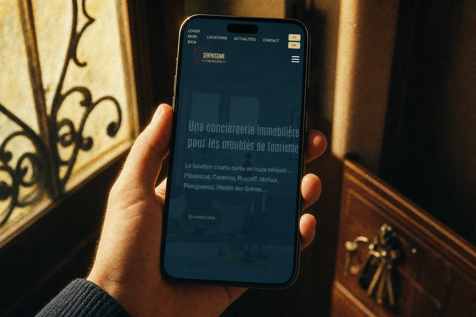 Le site internet-extranet de Sérénissime Conciergerie