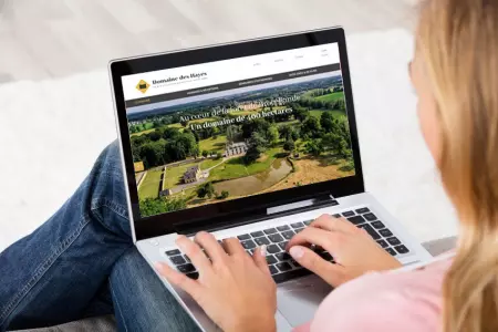 Site internet du Domaine des Hayes, à Brocéliande en Bretagne