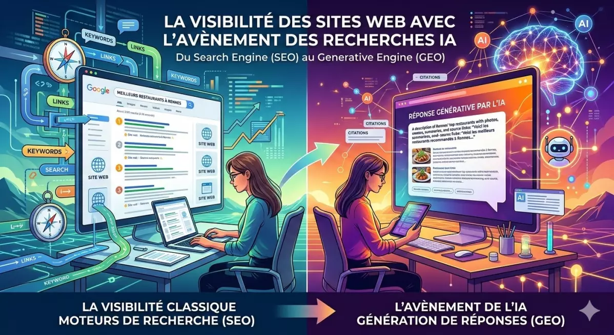 La visibilité des sites web avec l’avènement des recherches IA