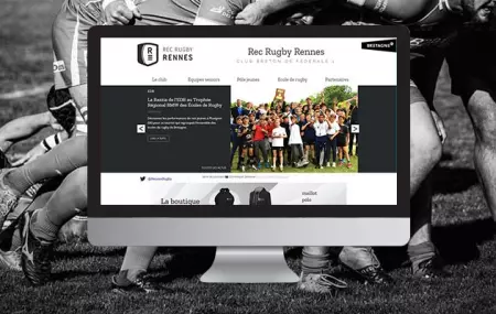 Communication digitale du club de sport Rec Rugby Rennes