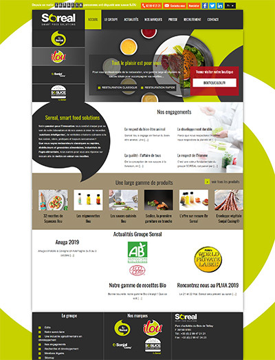 Home du site Soreal avant